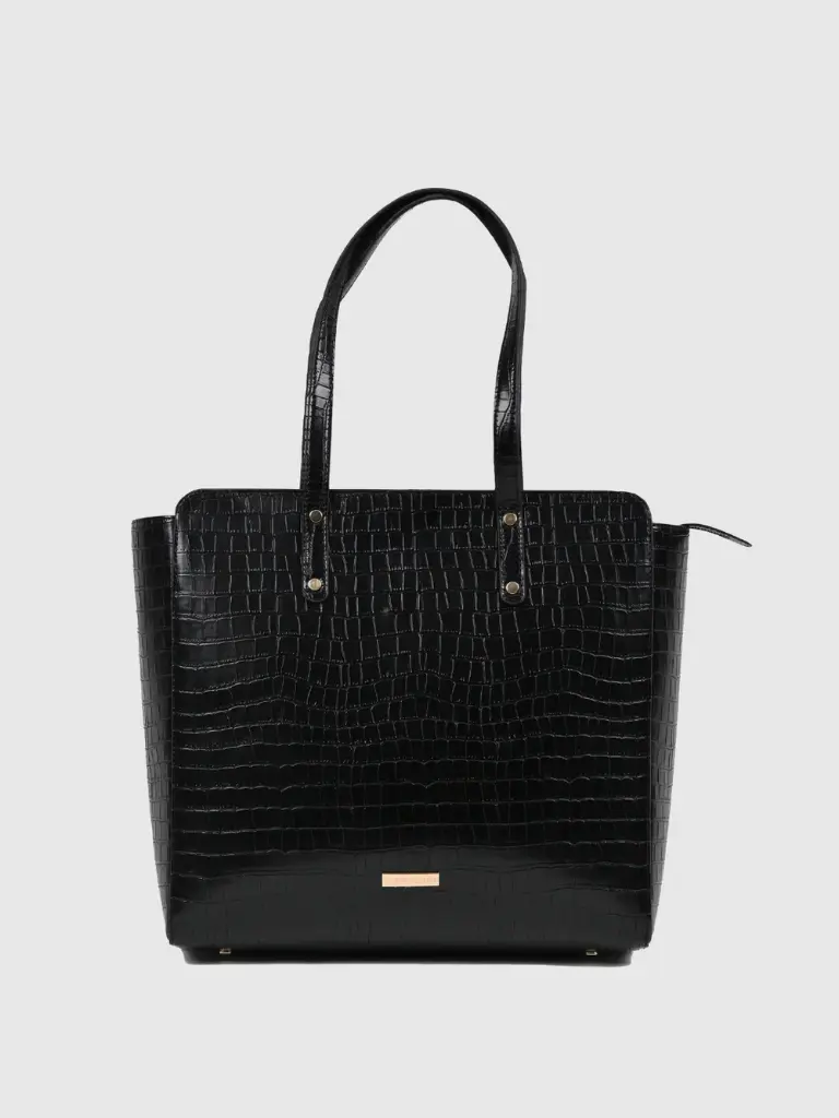 Beyond+ Croco Tote with Zipper 